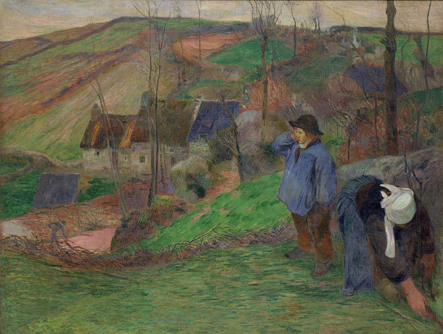 Paul Gauguin Painting - Landscape of Brittany  #3 by Paul Gauguin
