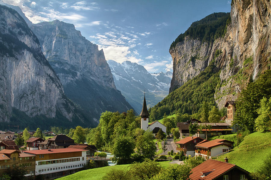 Lauterbrunnen Church in Switzerland Photograph by Chris Mangum | Pixels