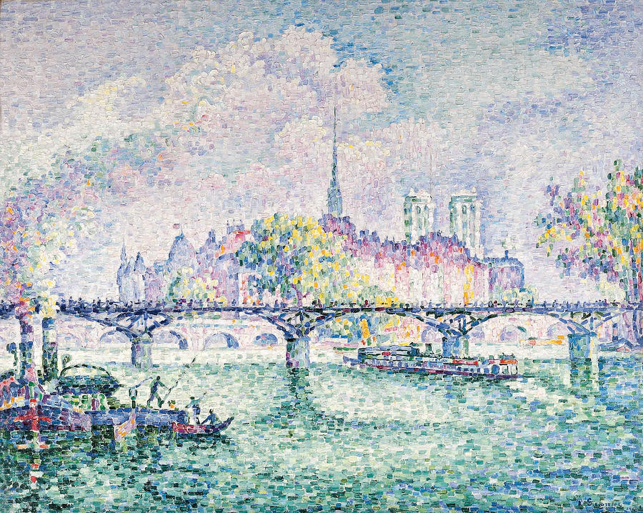 Paul Signac Painting - Le Pont des Arts  #3 by Paul Signac