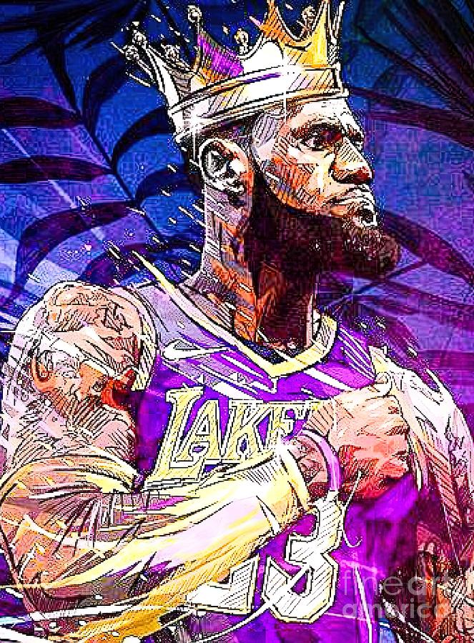 LeBron James Painting by Price Hannah - Fine Art America