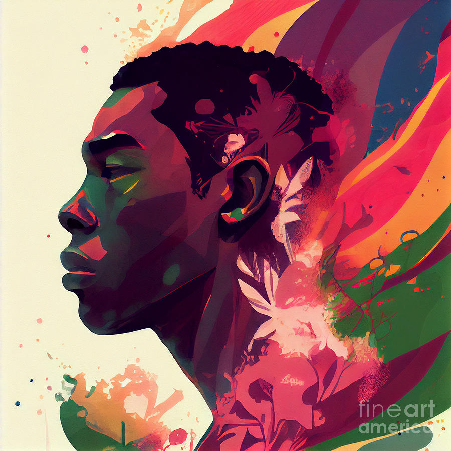 Legendary  Soccer  Player  Pele  Psychedelic  Style  By Asar Studios Digital Art
