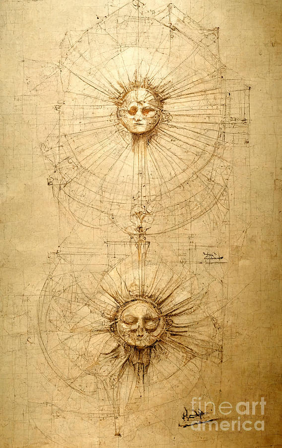 Leonardo And The Sun Digital Art