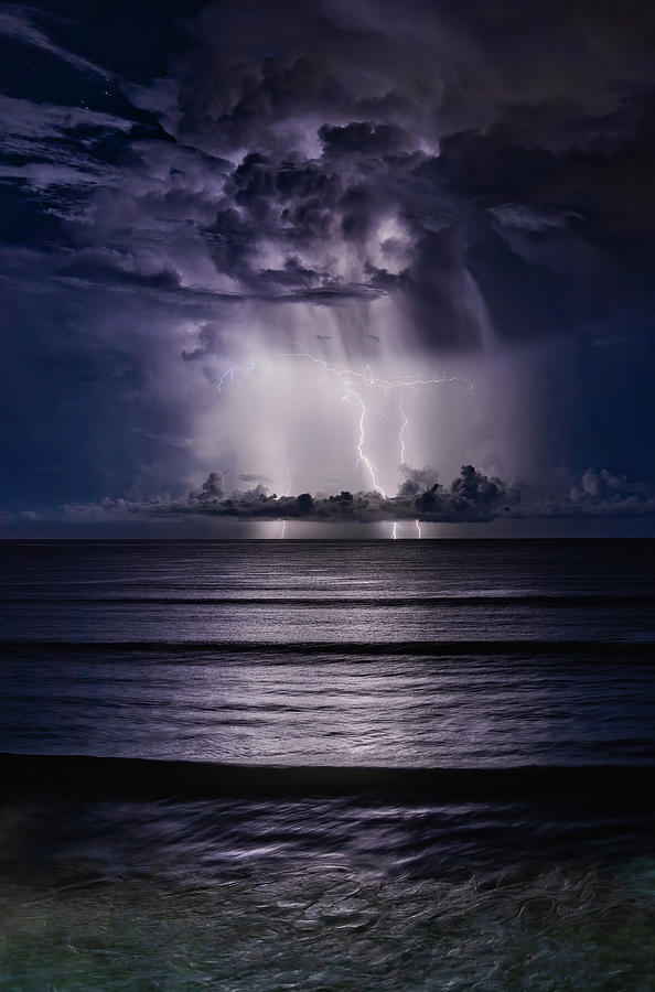 Lightning Storm Off the Coast of Mazatlan Mexico #3 Photograph by Tommy Farnsworth