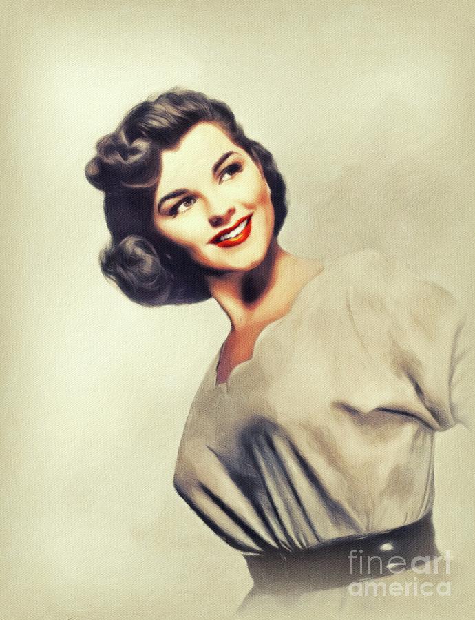 Lisa Gaye, Vintage Actress Painting by John Springfield.