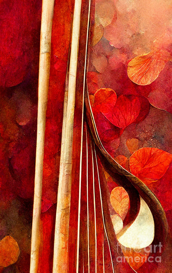 Listen To The Music - Harp Digital Art