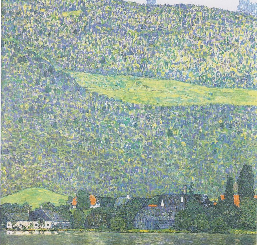 Litzlberg on the Attersee Painting by Gustav Klimt