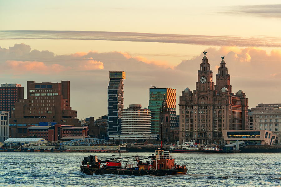 Liverpool skyline #3 Photograph by Songquan Deng