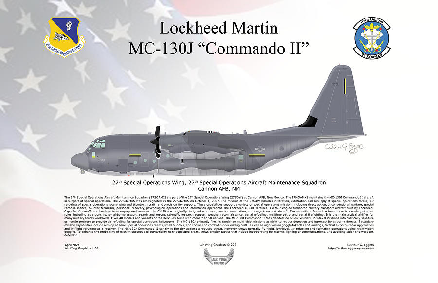 Lockheed Martin MC-130J Commando II #3 Digital Art by Arthur Eggers