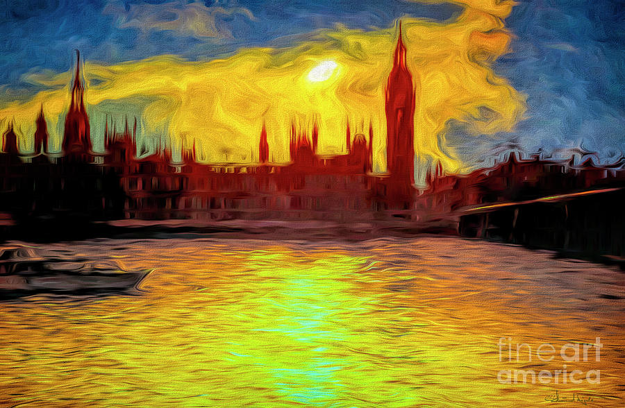 London #3 Digital Art by Edmund Nagele FRPS