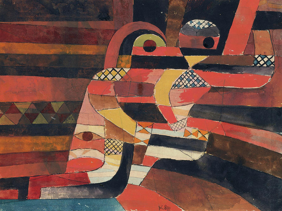 Paul Klee Painting - Lovers #3 by Paul Klee