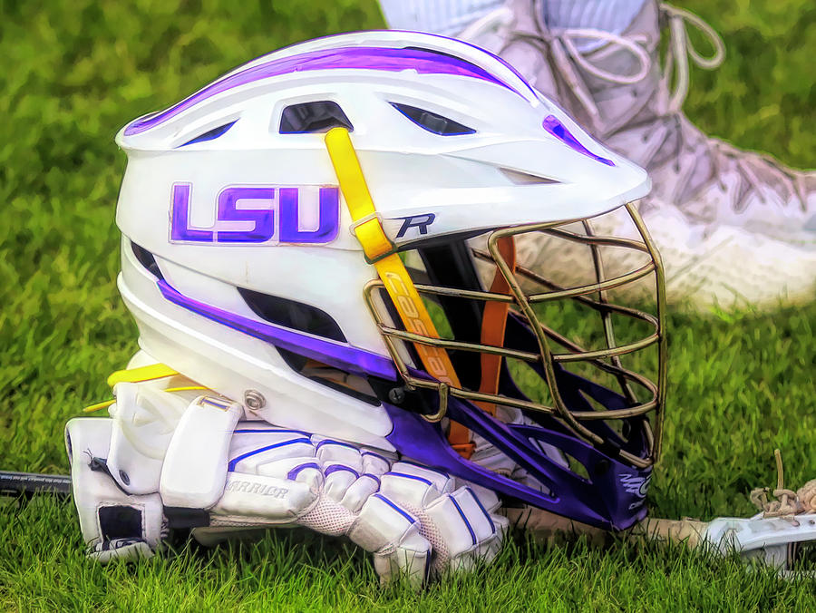 Lsu Lax #1 Mixed Media by James Spears