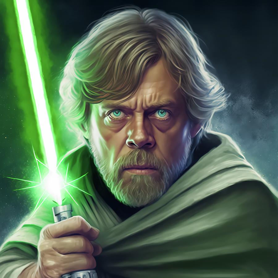 Luke Skywalker Digital Art by Creationistlife - Pixels