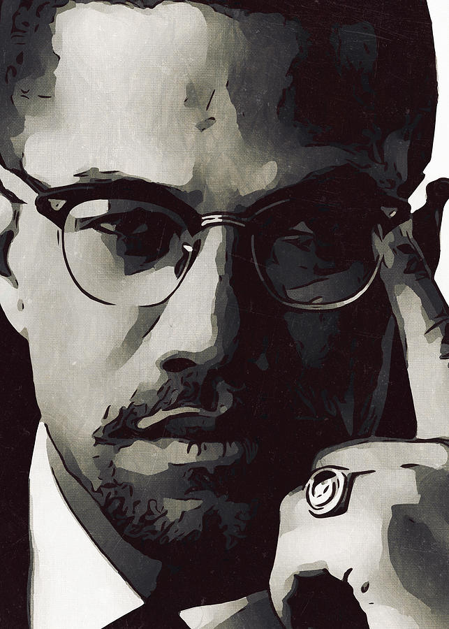 Malcolm X Artwork Painting by New Art