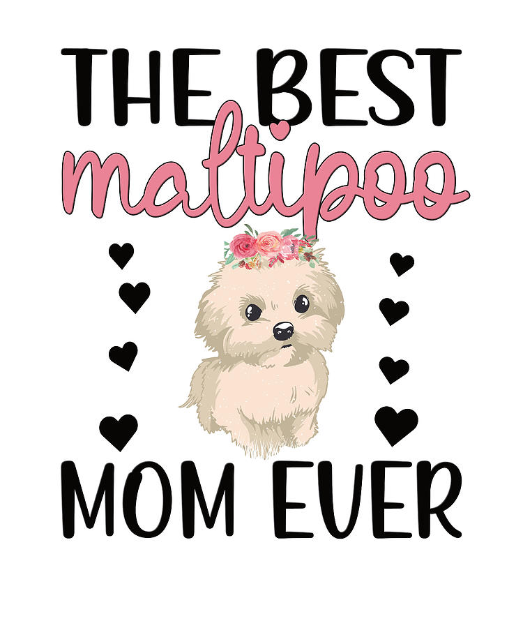 Maltipoo Dog Mama Maltipoo Dog Lover Maltipoo Mom Digital Art by Madeby ...