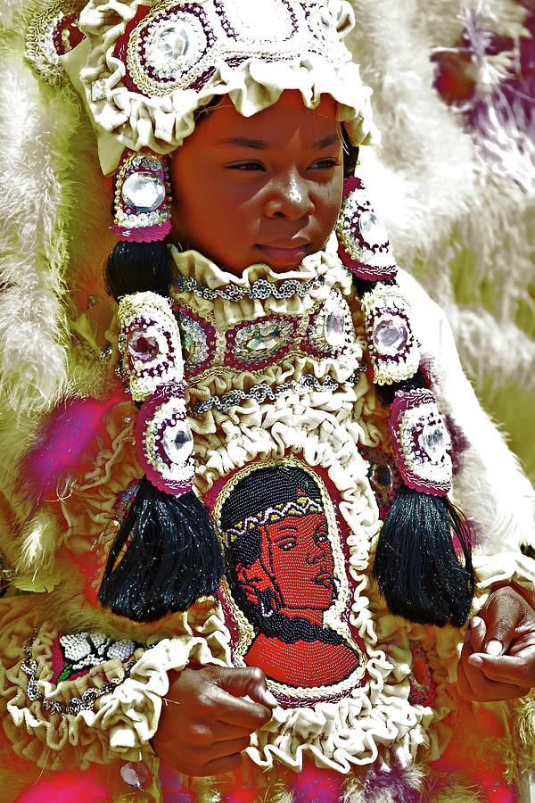 Mardi Gras Indian 5 Photograph by Alex Forsyth