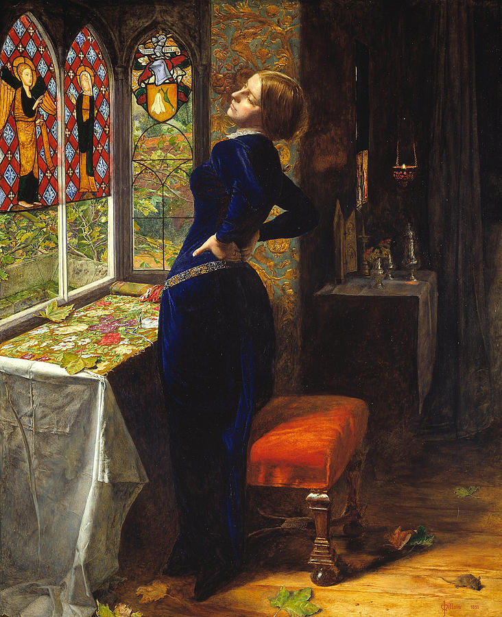 John Everett Millais Painting - Mariana  #3 by John Everett Millais