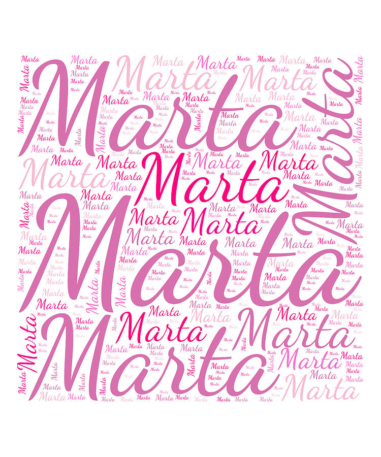 Marta, Names Without Frontiers. Digital Art by Vidddie Publyshd - Fine ...