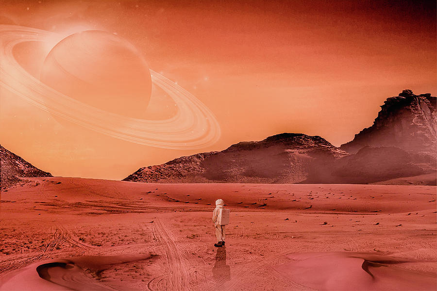 Martian by Ahmet Asar #3 Digital Art by Celestial Images