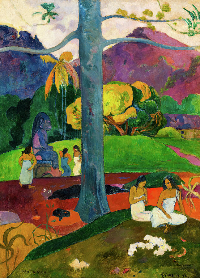 Greek Painting - Mata Mua #3 by Paul Gauguin