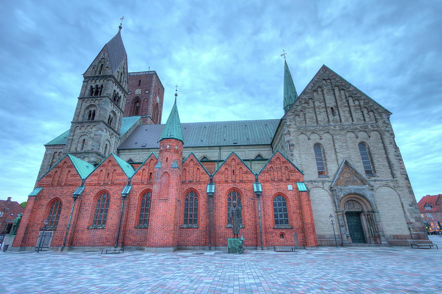 Medieval cathedral, Church of our Lady in Ribe, Denmark - HDR #3 Photograph by Elenarts - Elena Duvernay photo