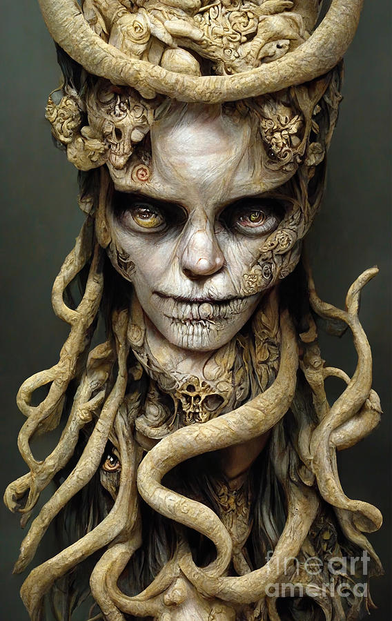 Medusa Horror Digital Art