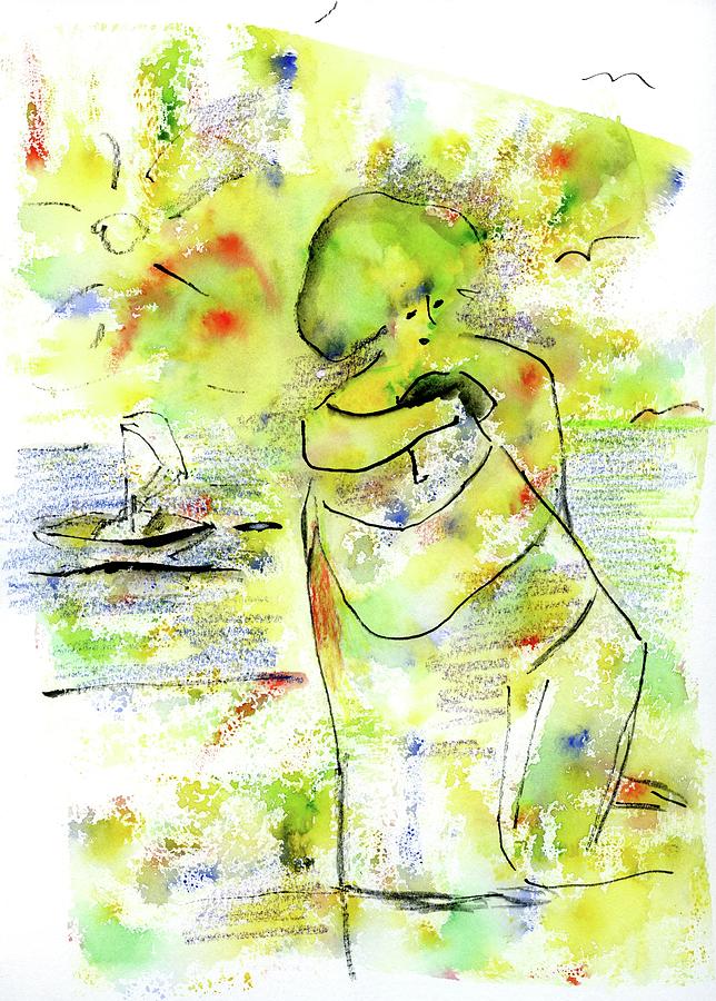 Romantic Couple Drawing by Ekaterina Yakovina - Fine Art America