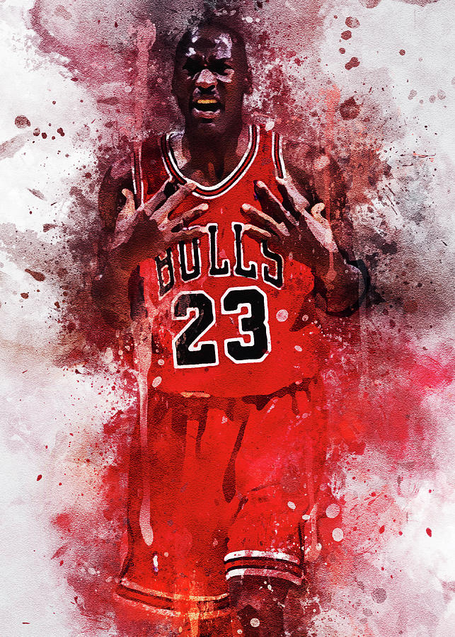 Michael Jordan Painting by Dims Art