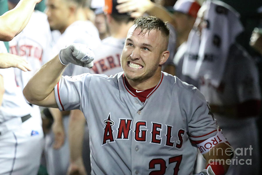 Mike Trout #3 Photograph by Rob Carr