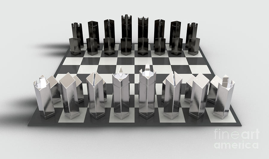 Chess Board Setup Acrylic Print by Allan Swart - Fine Art America