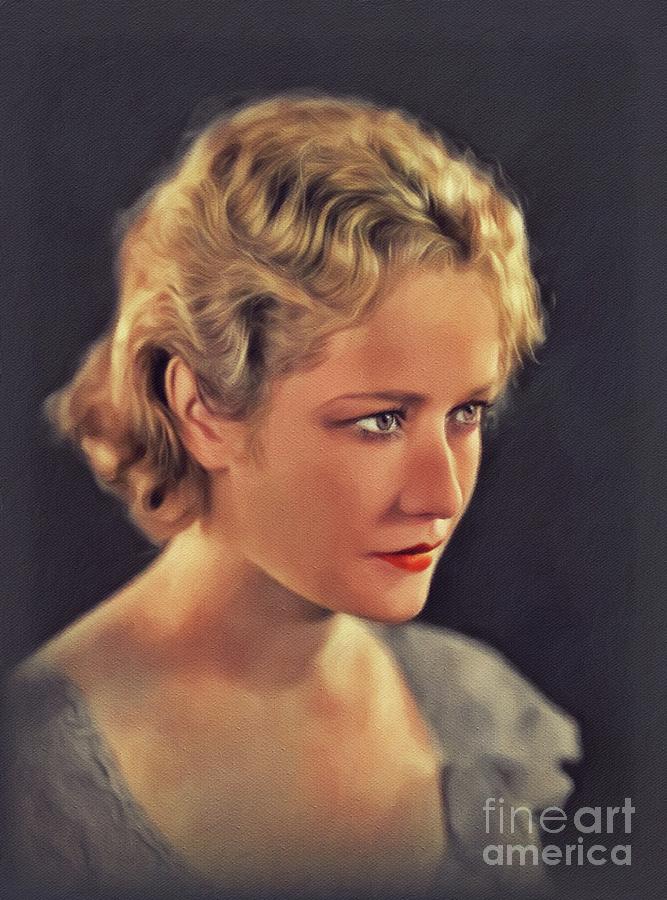 Miriam Hopkins, Vintage Actress #3 Painting by Esoterica Art Agency