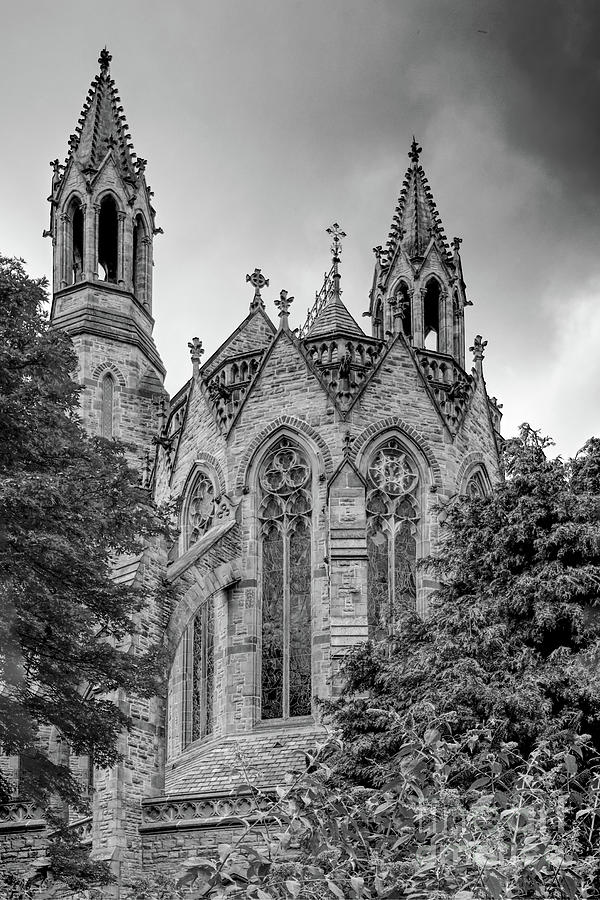 Monochrome of The Church of the Holy Name of Jesus on Oxford Road, Manchester, England. #3 Photograph by Pics By Tony