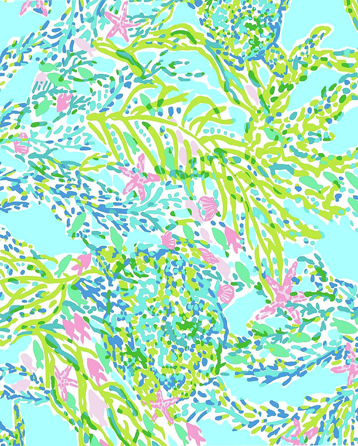 Monogrammed Lilly Pulitzer Digital Art by Adam - Fine Art America