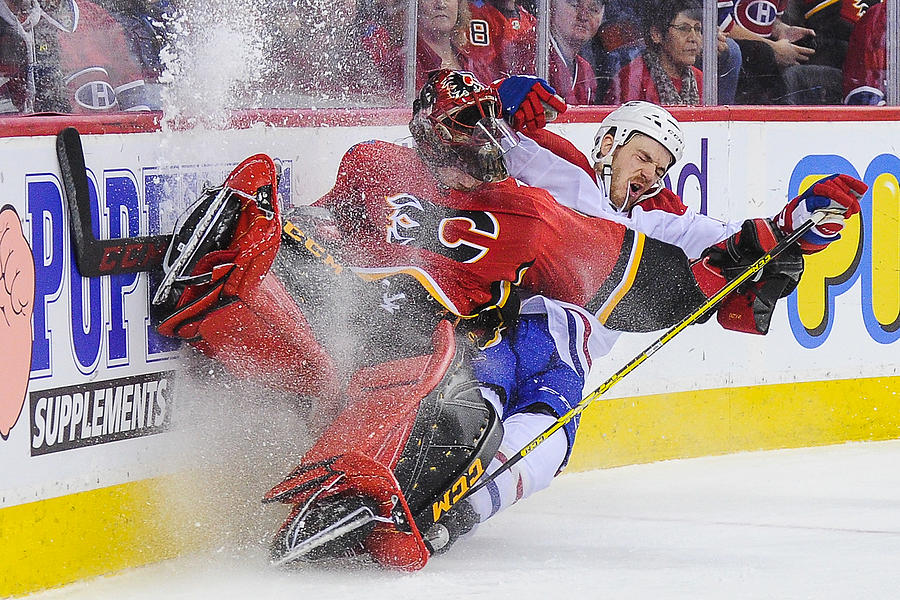 Montreal Canadiens v Calgary Flames #3 Photograph by Derek Leung