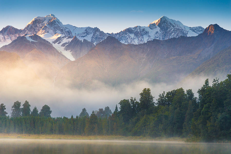 Mount Cook in Lake Matheson New Zealand #3 Photograph by Primeimages