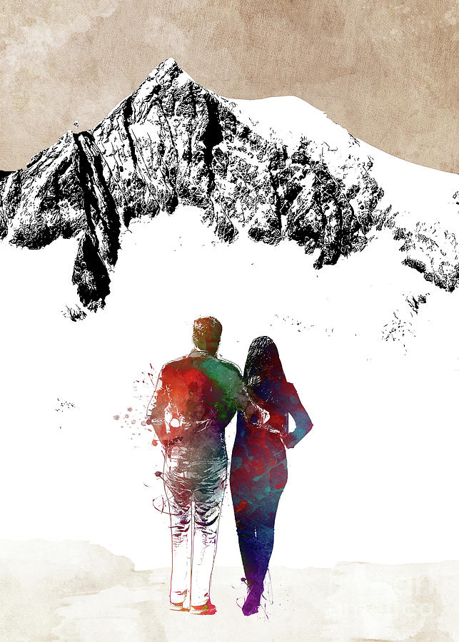 Mountain Hike #mountainhike #3 Digital Art by Justyna Jaszke JBJart