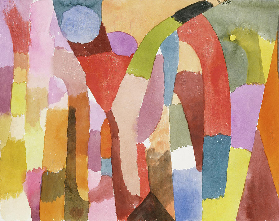 Paul Klee Painting - Movement of Vaulted Chambers #3 by Paul Klee