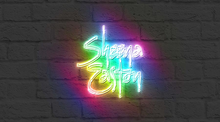 Music Easton Sheena Neon Logo Art Mixed Media By Lew Rebekah Fine Art America