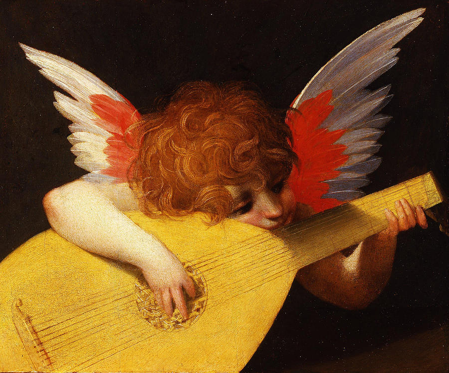 Rosso Fiorentino Painting - Musical Angel  #3 by Rosso Fiorentino