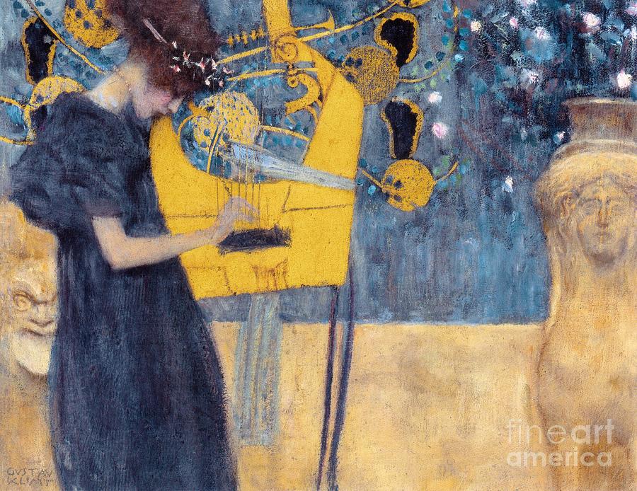 Musik #3 Painting by Gustav Klimt