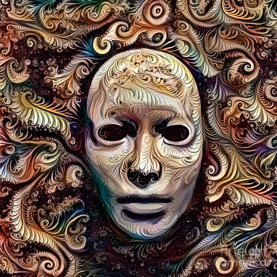 Mystic mask #3 Digital Art by Bruce Rolff