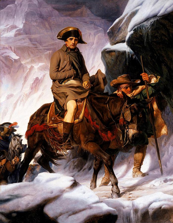 Napoleon Bonaparte Painting - Napoleon Crossing The Alps #3 by Mountain Dreams
