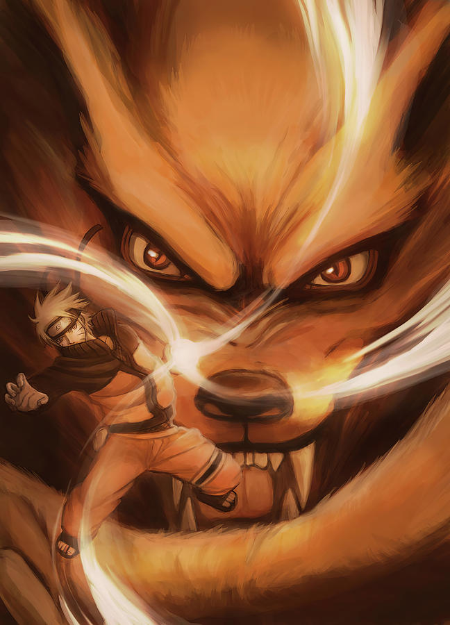 Naruto Kurama Digital Art by Lac Lac | Pixels