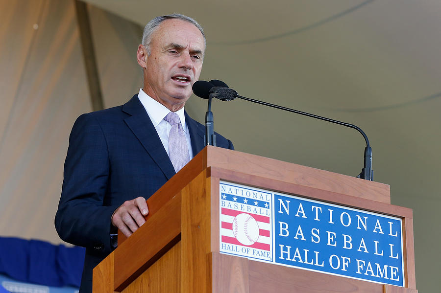 National Baseball Hall of Fame Induction Ceremony Photograph by Jim McIsaac