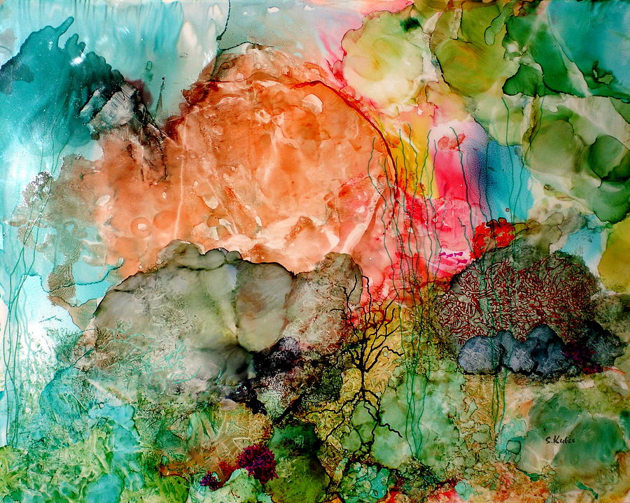 Ocean Painting - Fathoms by Susan Kubes Ocean Painting - Fathoms by Susan Kubes