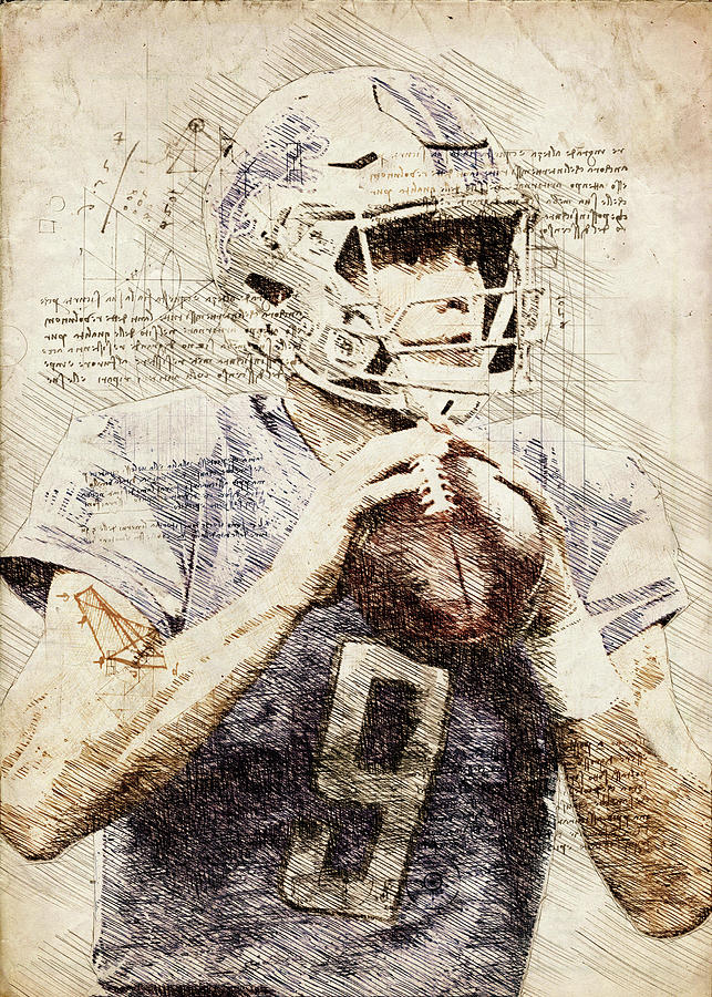 Football Detroit Lions Player Matthew Stafford Matthewstafford Matthew  Stafford Johnmatthewstafford Digital Art by Wrenn Huber - Pixels