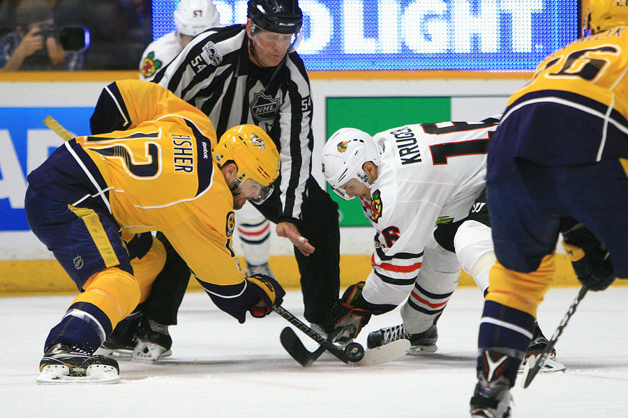 NHL: APR 17 Round 1 Game 3 - Blackhawks at Predators #3 Photograph by Icon Sportswire