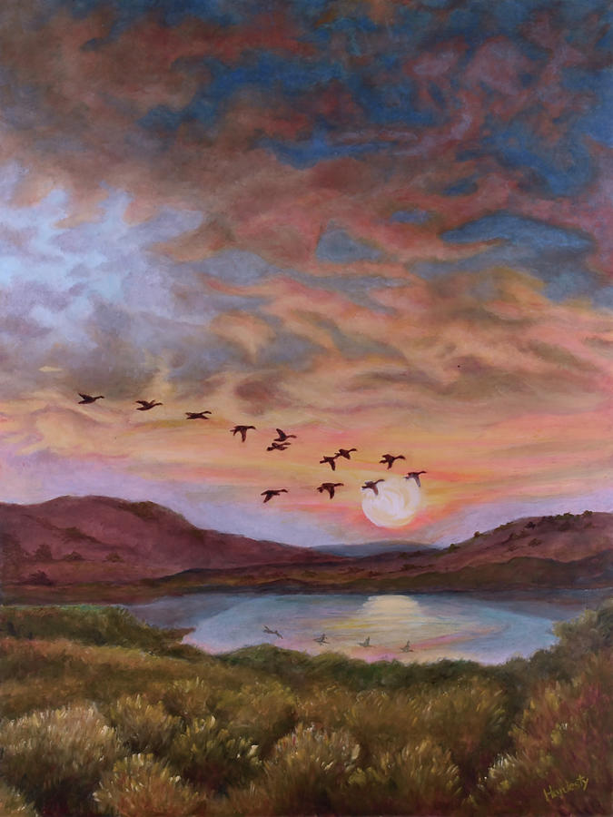Nicasio Reservoir #3 Painting by David Hardesty