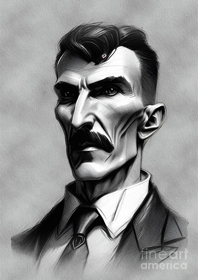 Nikola Tesla, Inventor Painting by John Springfield Fine Art America