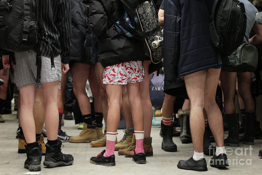 No Pants Day Photograph by Pierre Roussel - Fine Art America