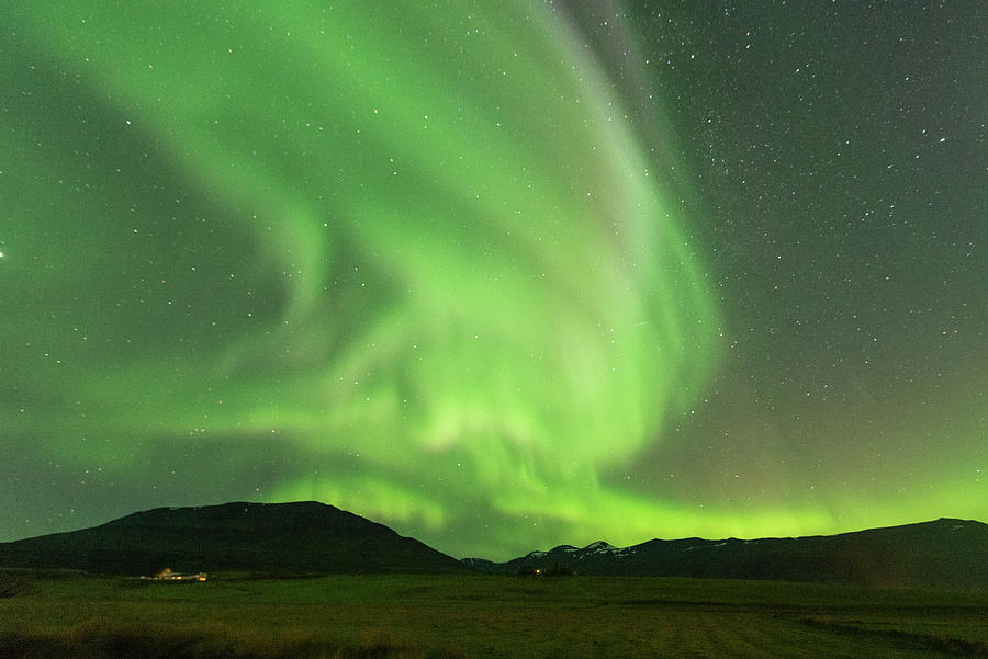 Northern lights in Akureyri, Iceland #4 Digital Art by Michael Lee